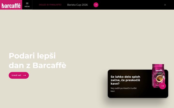 Screenshot di barcaffe.si