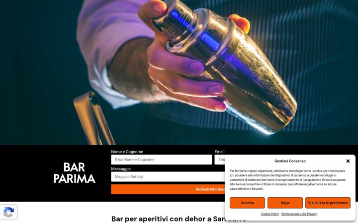 Screenshot of barcaffetteriaparima.it