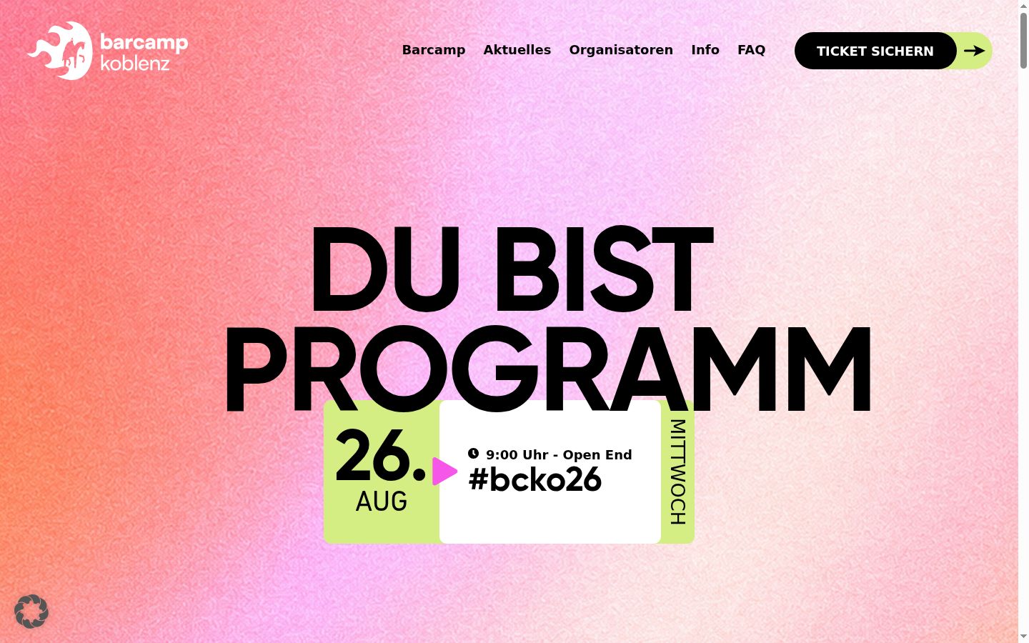 Screenshot tal-banner tal-kunsens muri qabel kwalunkwe interazzjoni