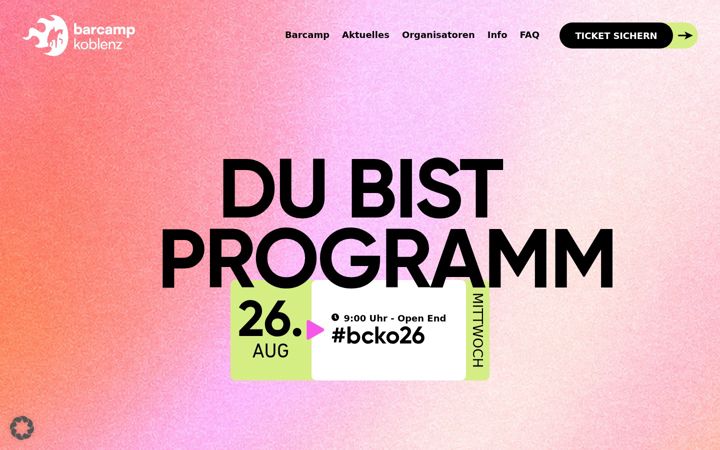 Screenshot of barcamp-koblenz.de