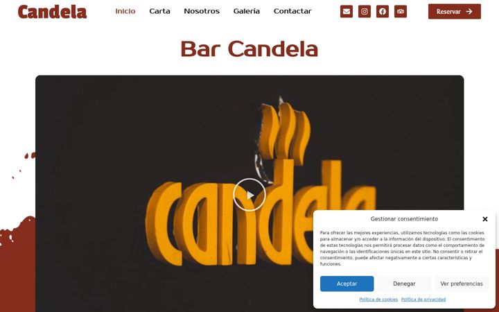 Screenshot of barcandela.es