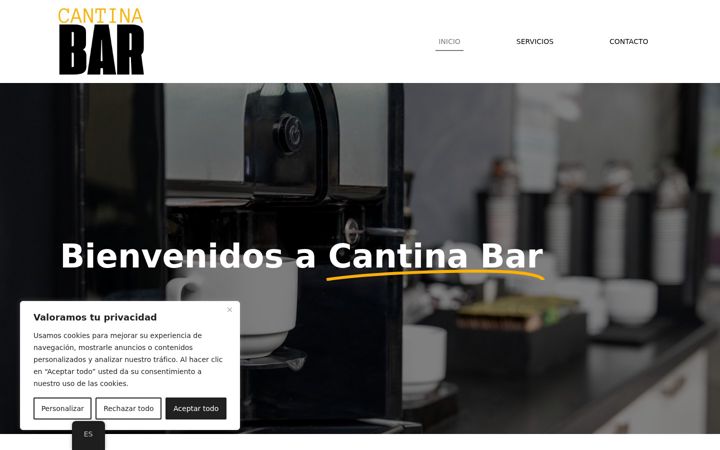 Screenshot of barcantina.com