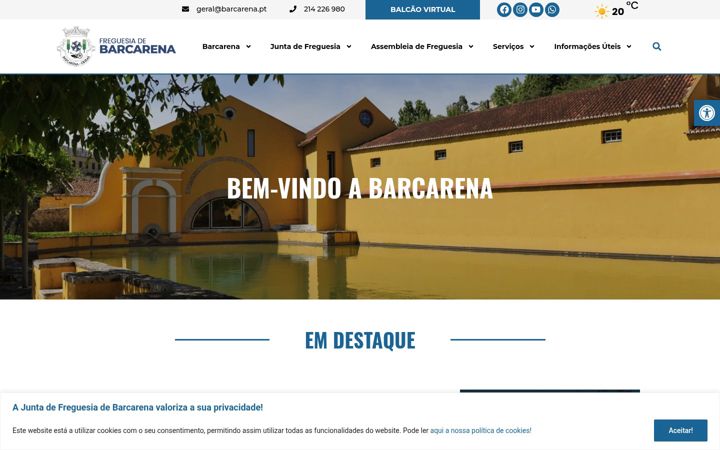 Screenshot of barcarena.pt