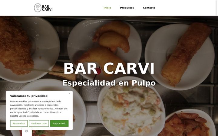 Screenshot of barcarvi.com
