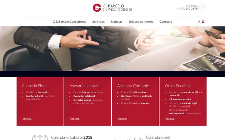 Screenshot of barceloconsultores.com