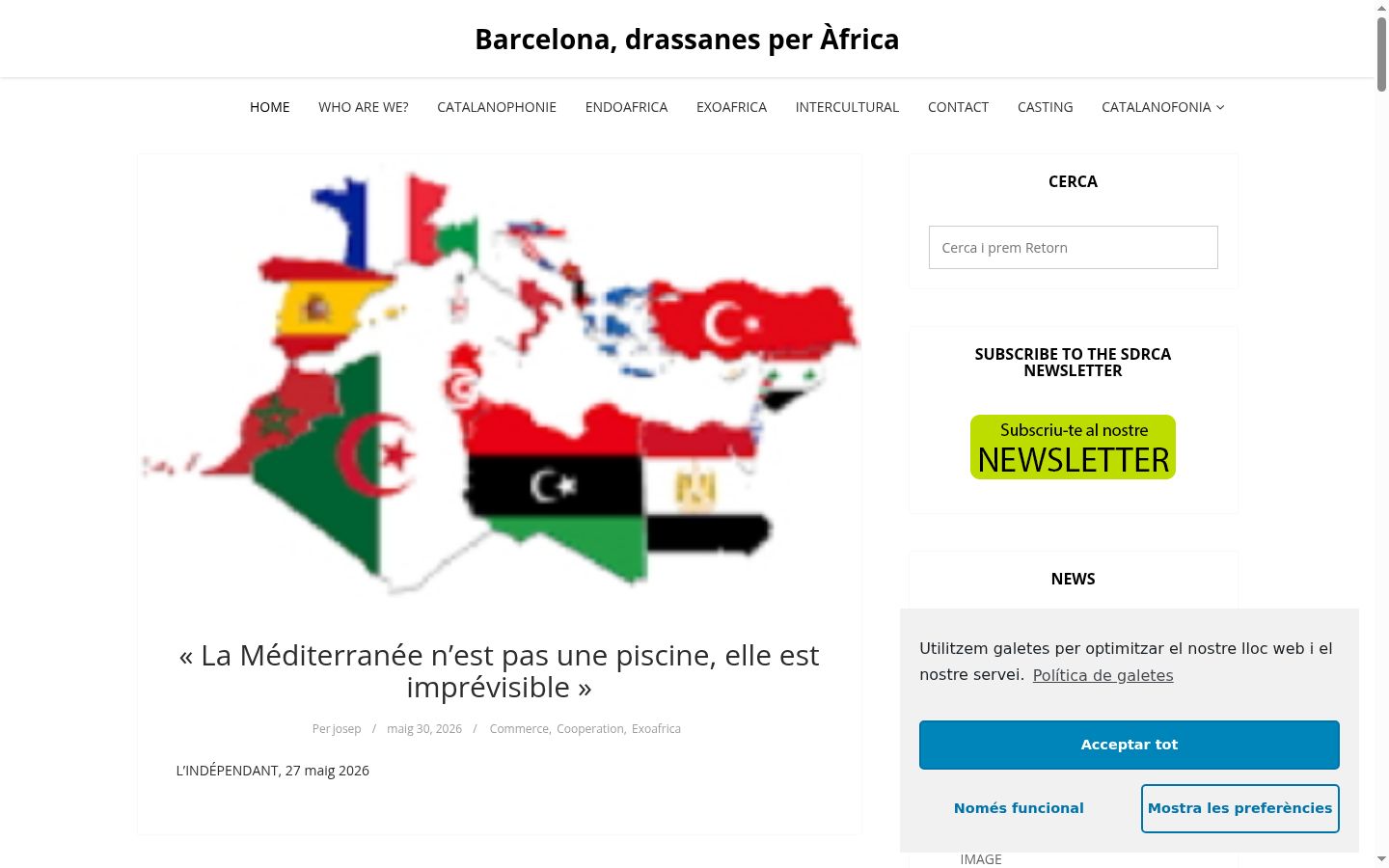 Capture d'écran de la bannière de consentement affichée avant toute interaction