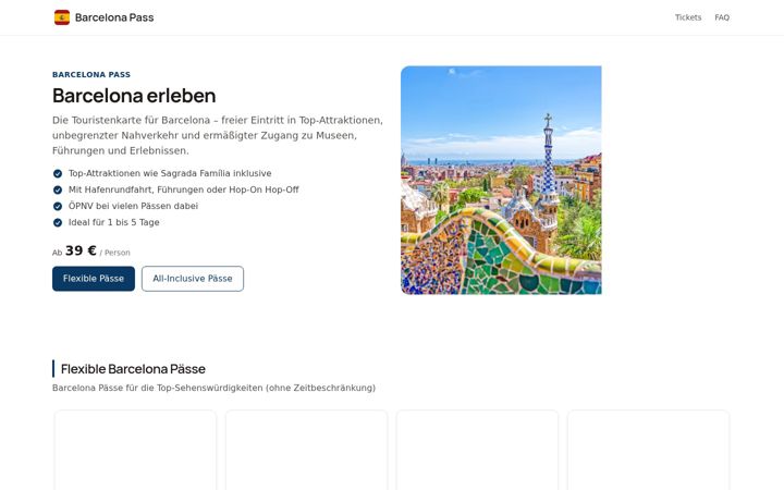 Screenshot of barcelona-pass.de