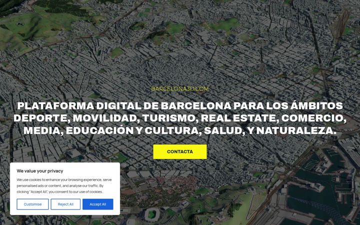 Screenshot of barcelona3d.com