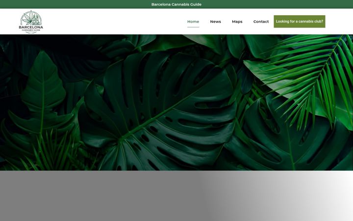 Screenshot of barcelonacannabisguide.com