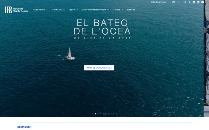 Screenshot of barcelonacapitalnautica.org