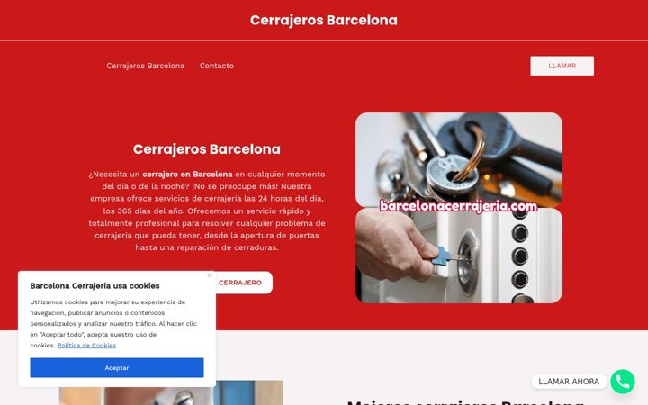 Screenshot of barcelonacerrajeria.com