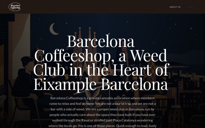 Screenshot of barcelonacoffeeshop.com
