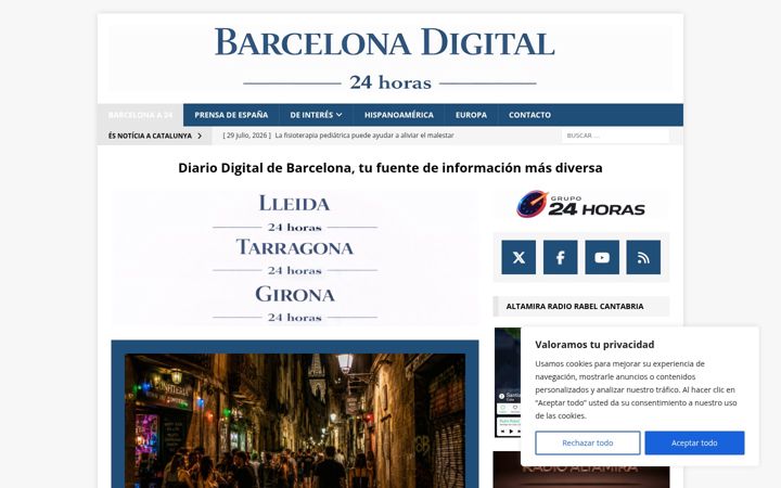 Screenshot of barcelonadigital24horas.com
