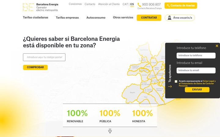 Screenshot of barcelonaenergia.com