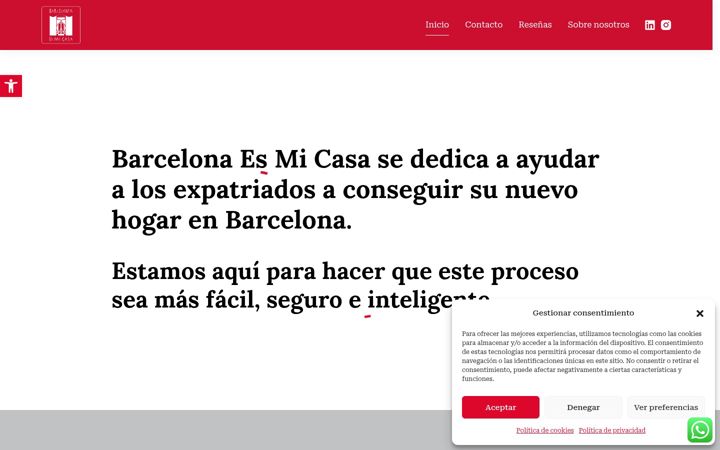 Screenshot van barcelonaesmicasa.net