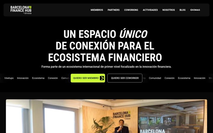 Screenshot of barcelonafinancehub.com