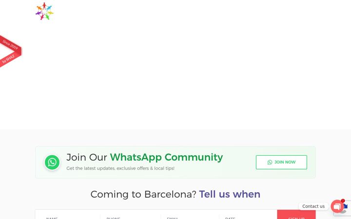 Screenshot of barcelonaforerasmus.com