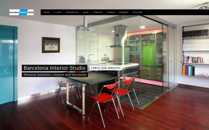 Screenshot of barcelonainteriorstudio.com