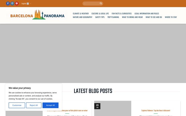 Screenshot of barcelonapanorama.com