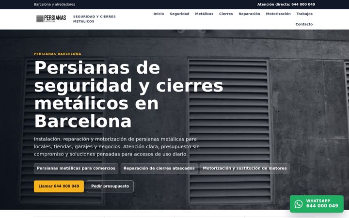 Screenshot of barcelonapersianas.org