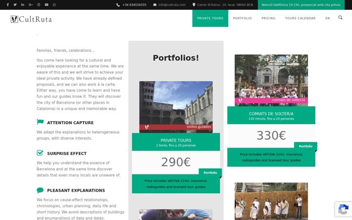 Screenshot of barcelonaprivatetour.com