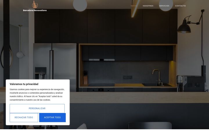 Screenshot ta' barcelonarenovations.es