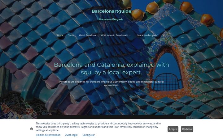 Screenshot of barcelonartguide.com