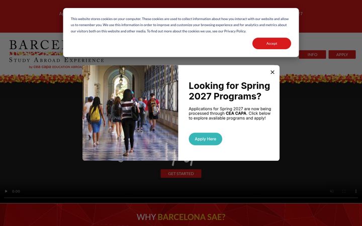 Screenshot of barcelonasae.com