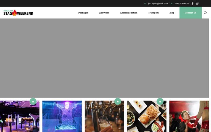 Screenshot of barcelonastagweekend.com