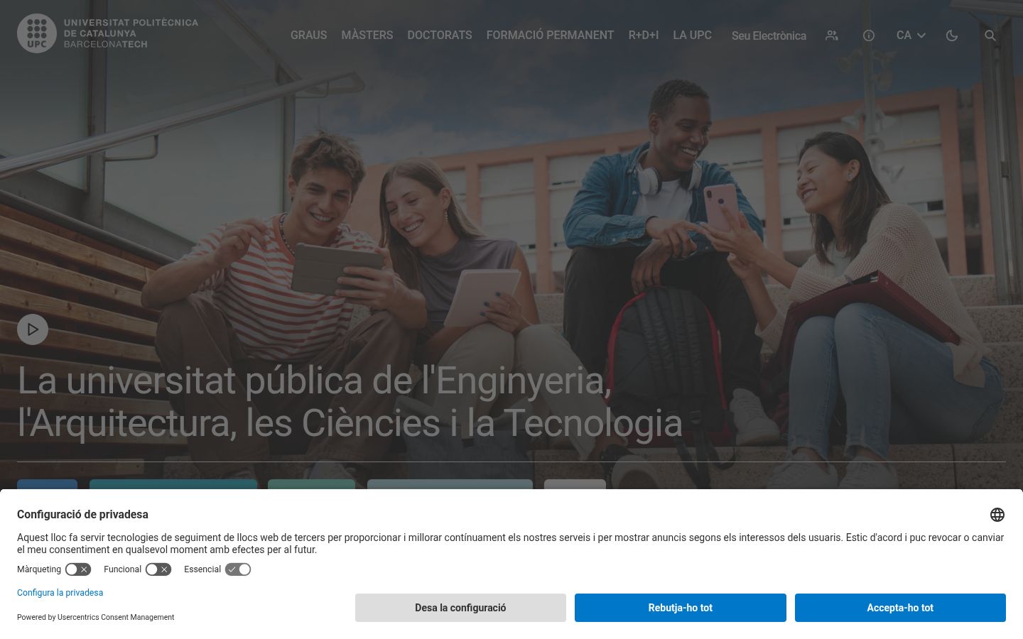 Sutikimo reklamjuostės, rodytos prieš bet kokią sąveiką, ekrano kopija