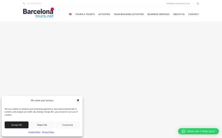Screenshot van barcelonatours.net