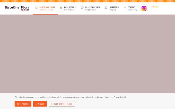 Screenshot of barcelonatoursopmaat.nl