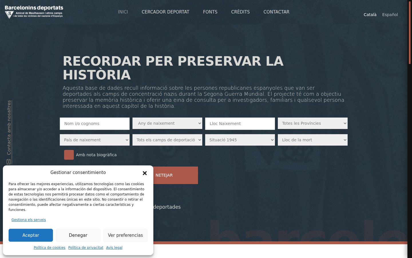 Screenshot tal-banner tal-kunsens muri qabel kwalunkwe interazzjoni