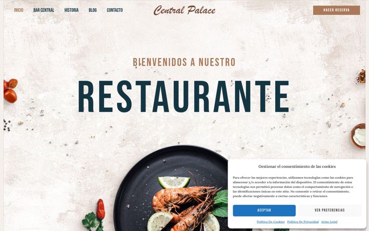 Screenshot of barcentralmuro.com