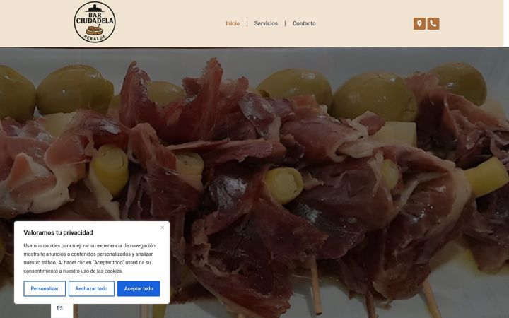 Screenshot of barciudadela.com