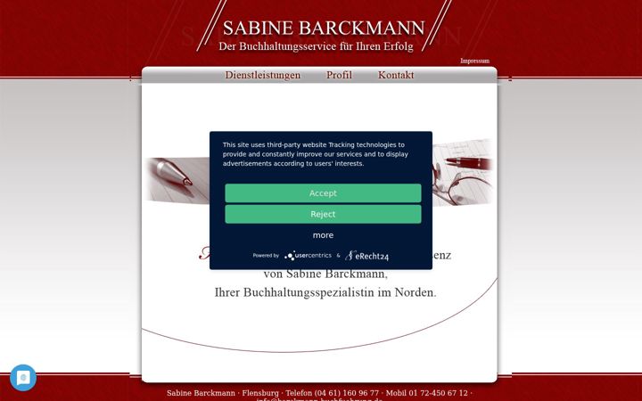 Screenshot of barckmann-buchfuehrung.de