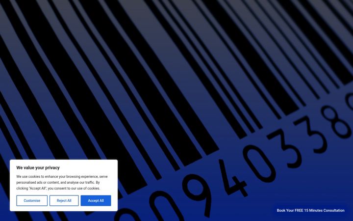 Screenshot of barcode-test.com