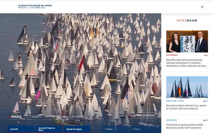 Screenshot of barcolana.it