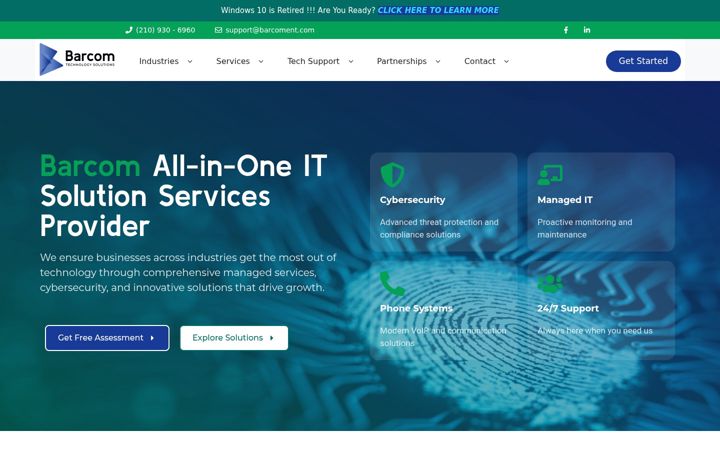 Screenshot of barcoment.com