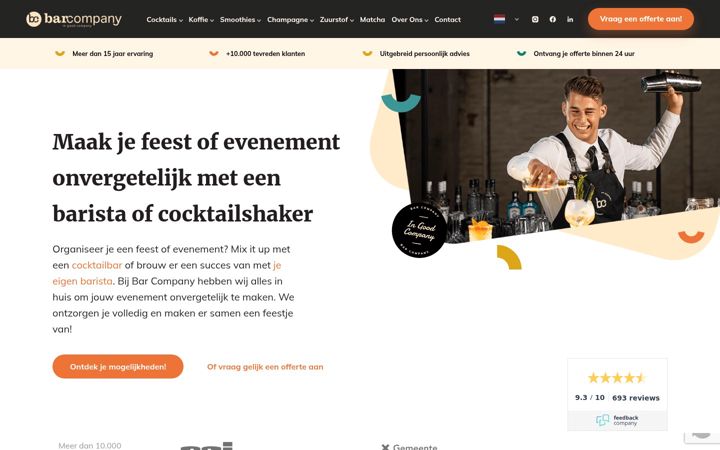 Screenshot of barcompany.nl