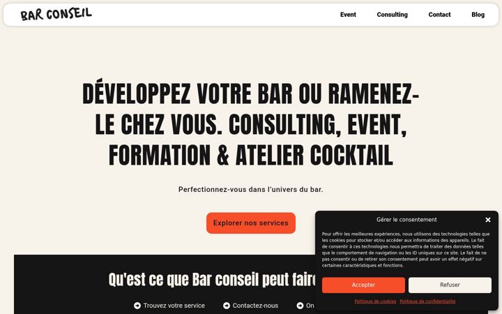 Screenshot of barconseil.com