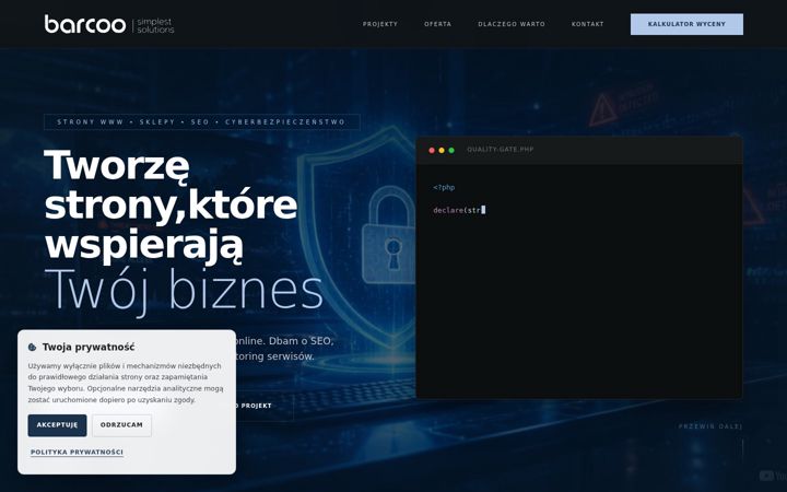 Screenshot of barcoo.pl