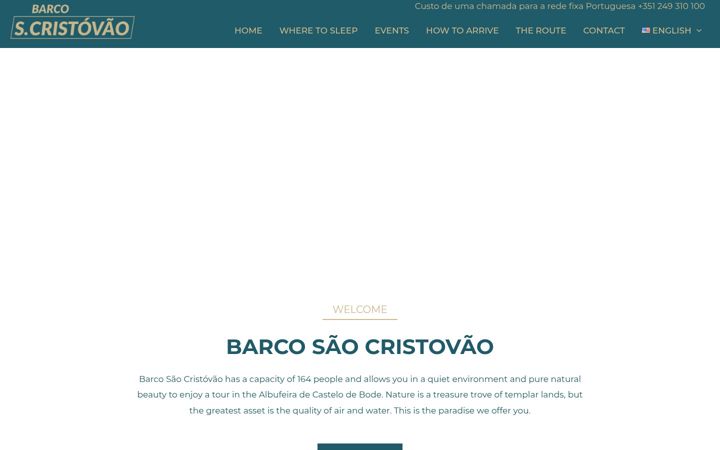 Screenshot of barcosaocristovao.com