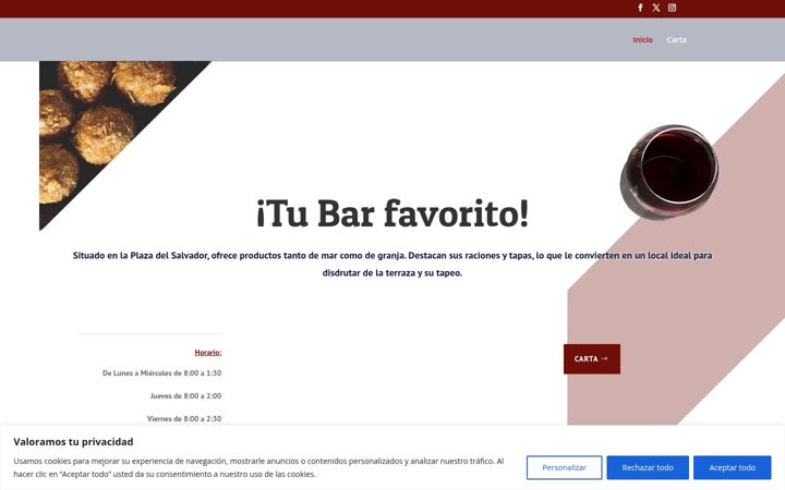 Screenshot of barcovalladolid.es