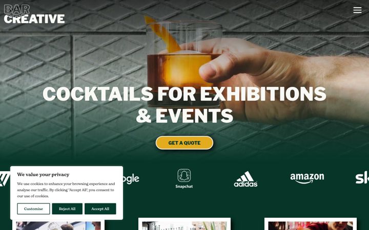 Screenshot of barcreative.co.uk