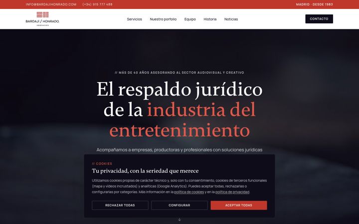 Screenshot of bardajihonrado.com