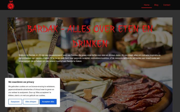 Screenshot ta' bardak.nl