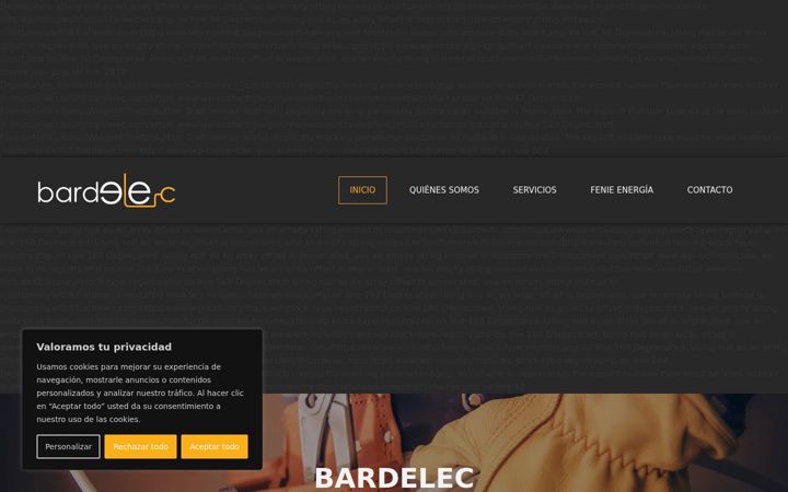 Screenshot of bardelec.com
