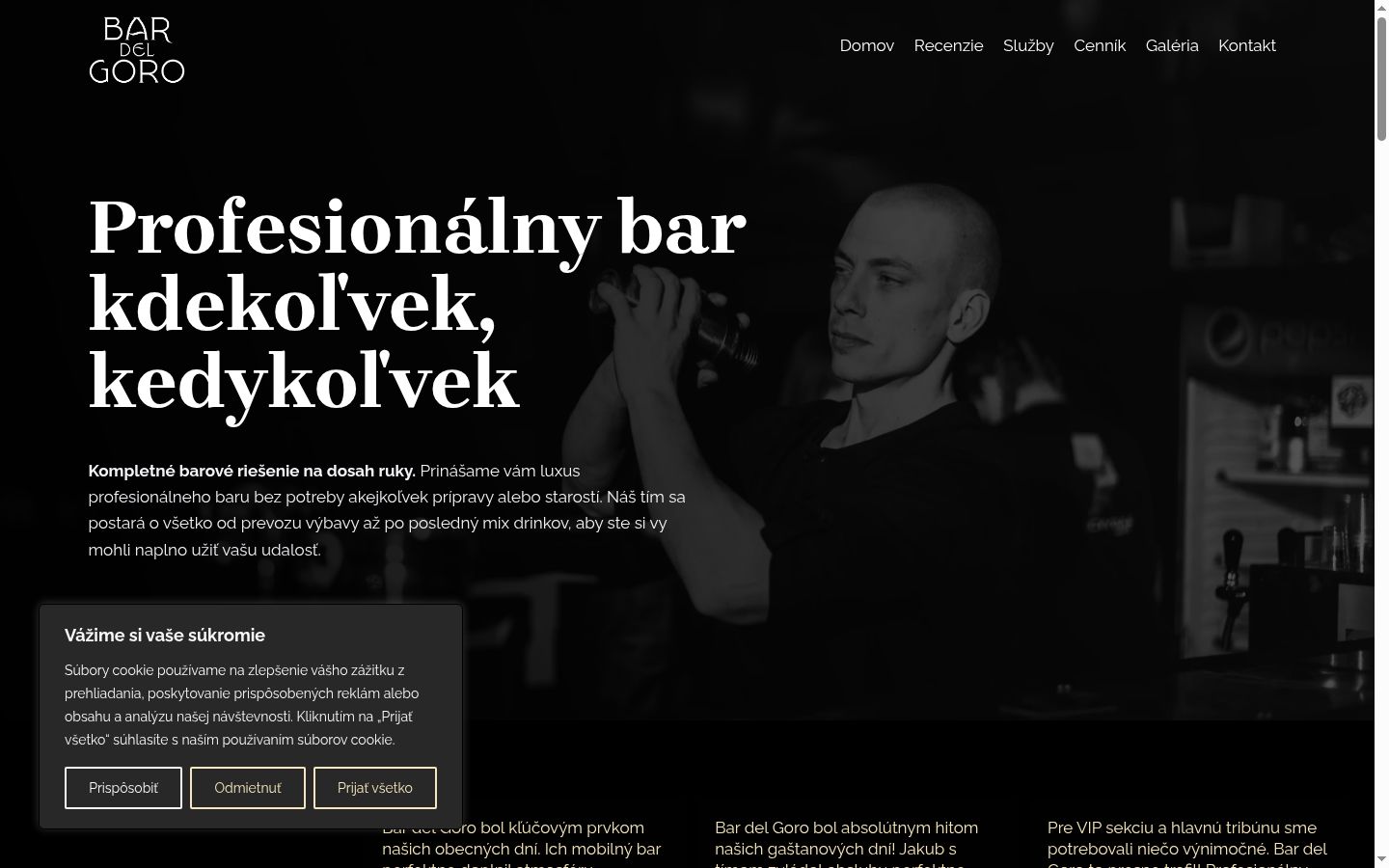 Screenshot tal-banner tal-kunsens muri qabel kwalunkwe interazzjoni