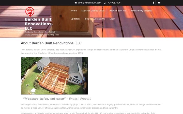 Screenshot of bardenbuilt.com